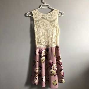 Floral & Lace Dress